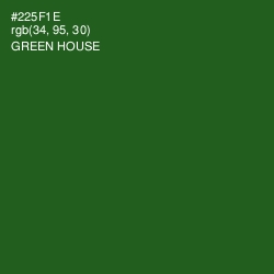 #225F1E - Green House Color Image